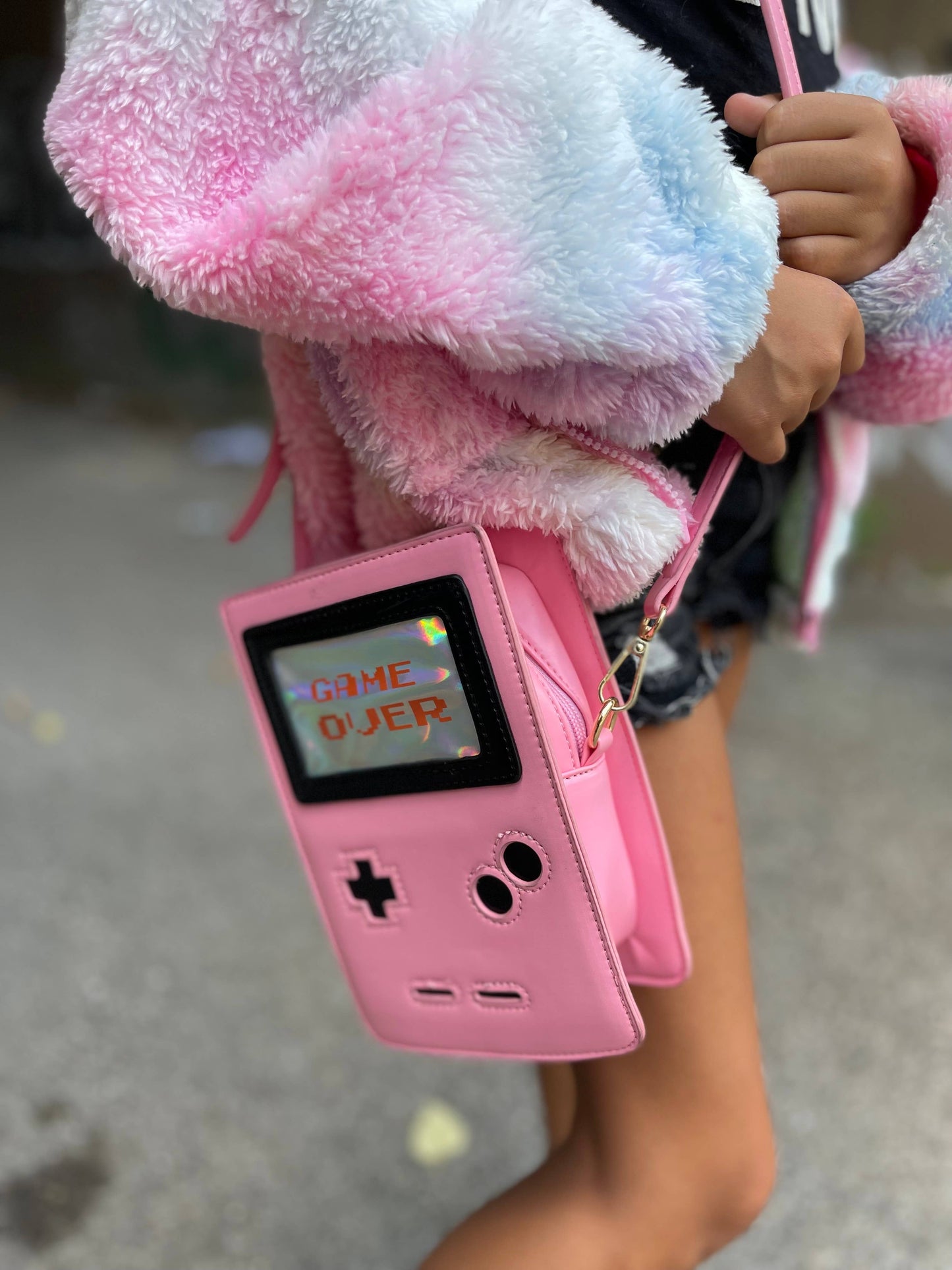 Pink Retro 8-Bit Gamer Handbag