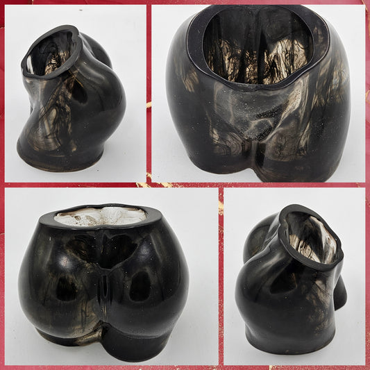 Midnight Smoke Luscious Derriere Vase