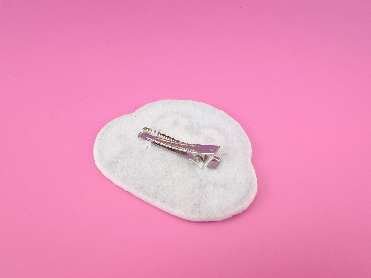Pink & Silver  Unicorn Hair Clip