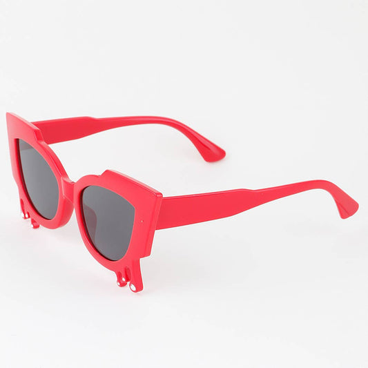 Sharp Cateye Melting Sunglasses