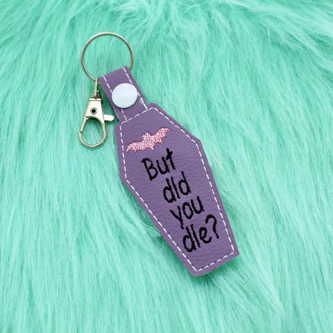 Lavender Coffin Keychain | "But Did You Die?"