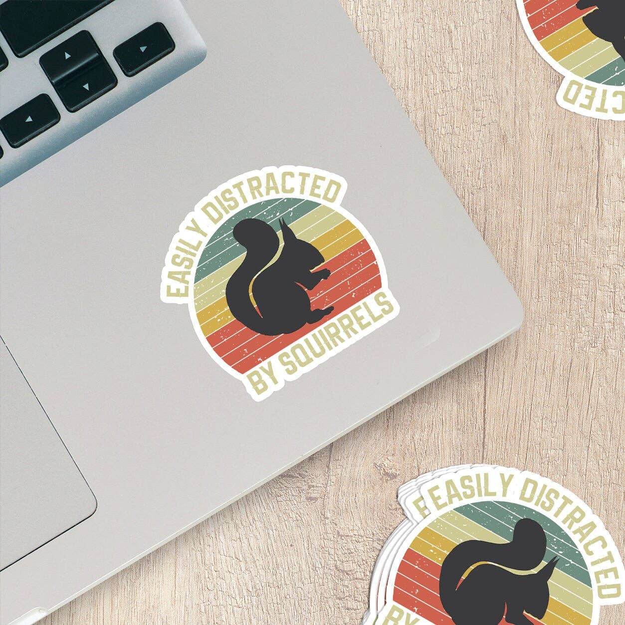 Easily Distracted By Squirrels Sticker
