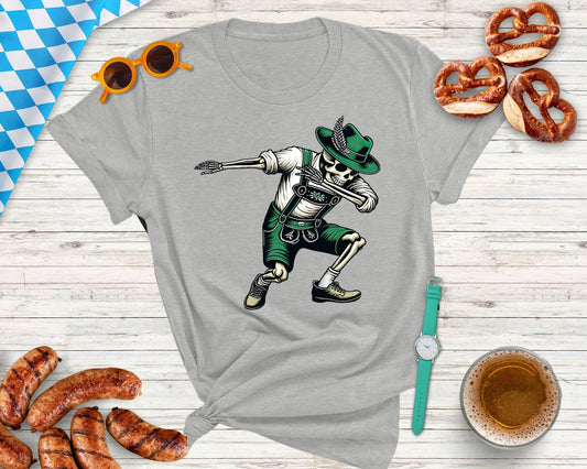 Funny Oktoberfest Shirt, Dabbing Skeleton Shirt