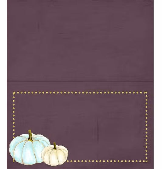 Pumpkin Placecards