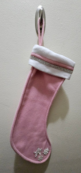 Pink Winter Bling Stocking