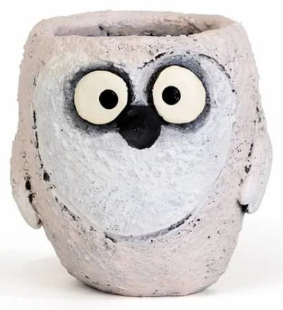 Flurry - Snowy Owl Planter by Blob House™