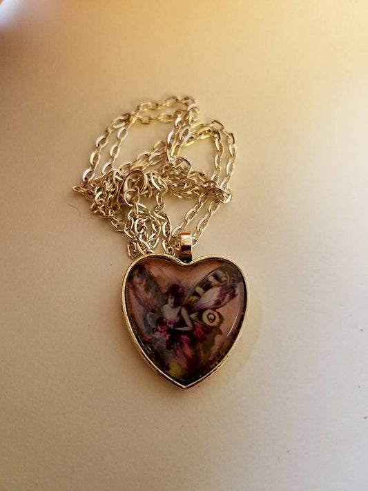 Butterfly Fae Cabochon Necklace