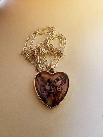 Butterfly Fae Cabochon Necklace