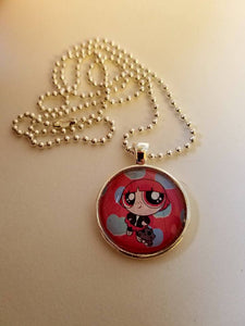 Power Puff Cabochon Necklace