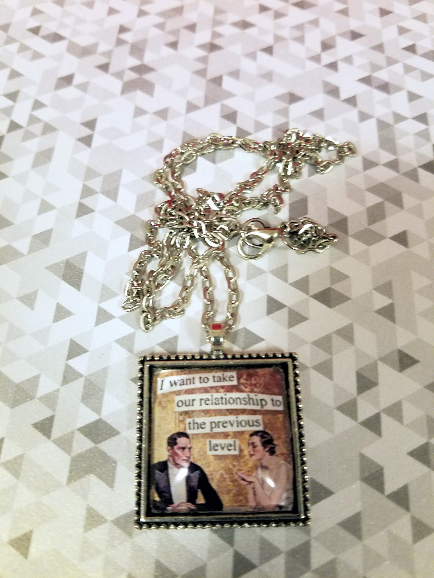 Vintage Sass Cabochon Necklace