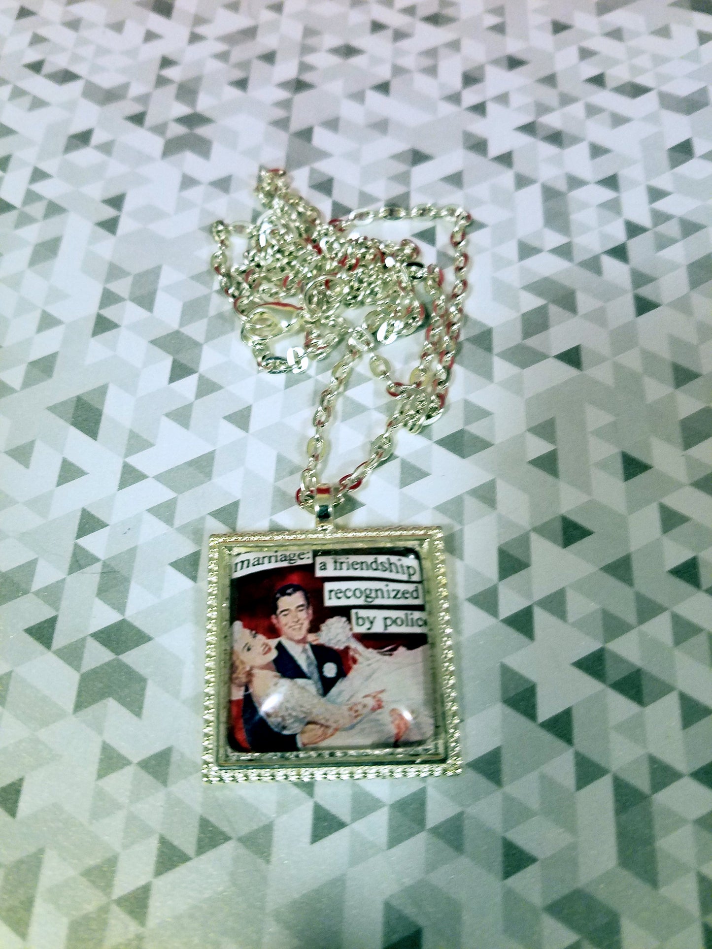Vintage Sass Cabochon Necklace