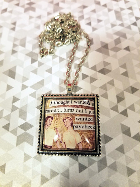 Vintage Sass Cabochon Necklace