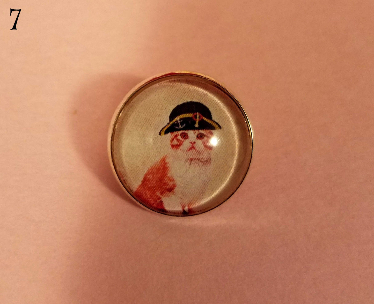 Catz in Hatz Cabochon Lapel Pin