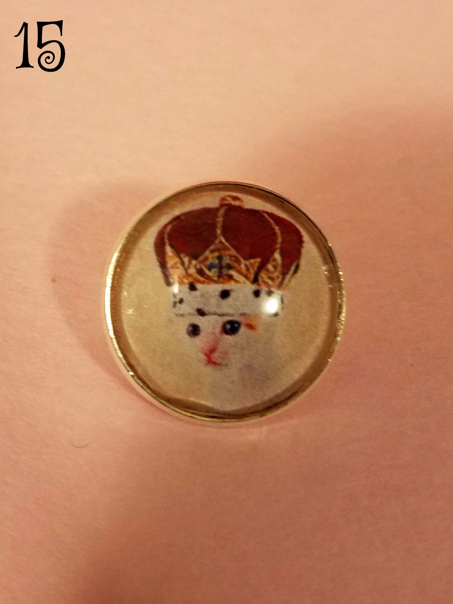 Catz in Hatz Cabochon Lapel Pin
