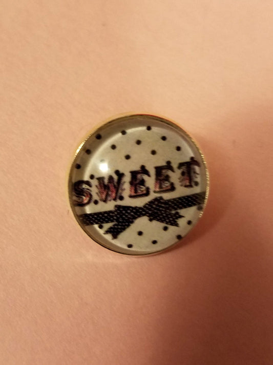 Sweet Cabochon Lapel Pin