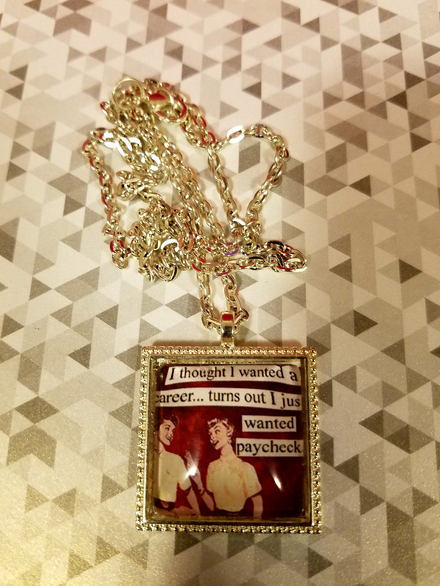 Vintage Sass Cabochon Necklace