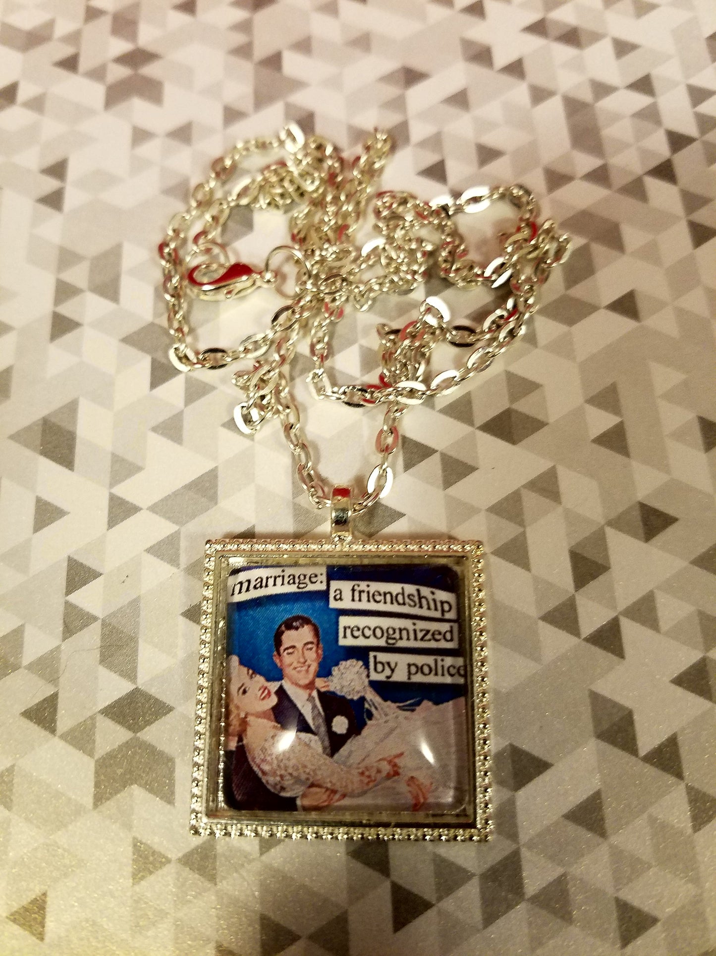 Vintage Sass Cabochon Necklace