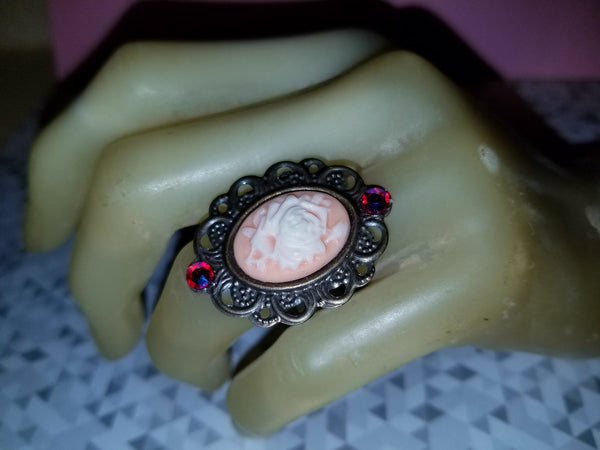Floral Cameo Ring