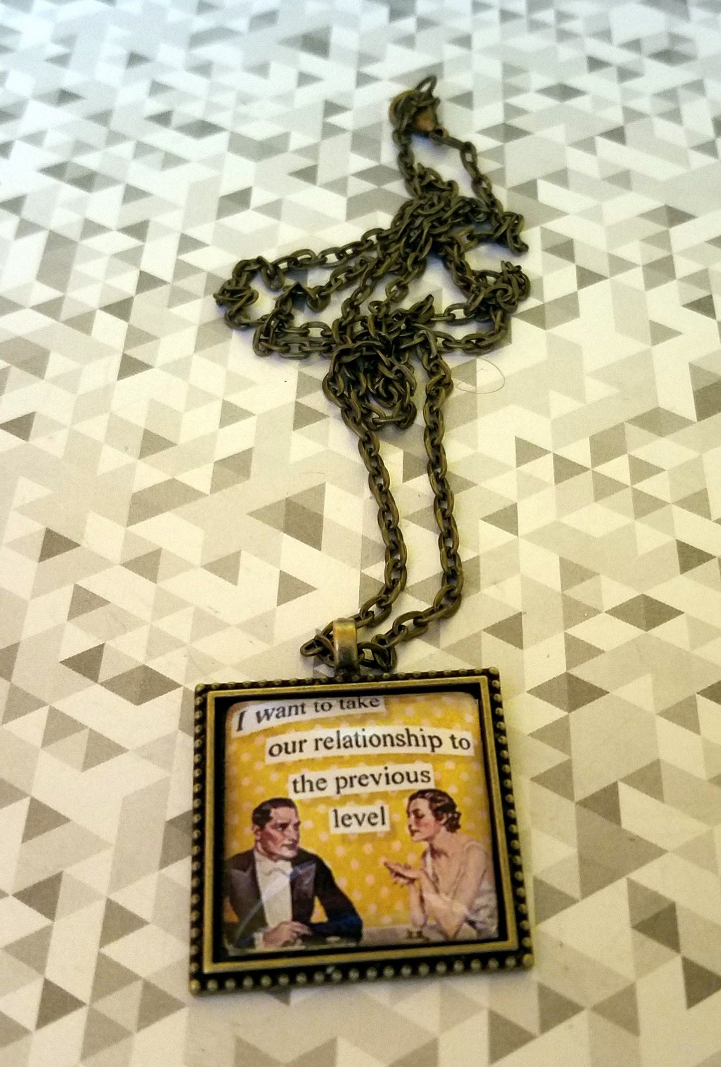 Vintage Sass Cabochon Necklace