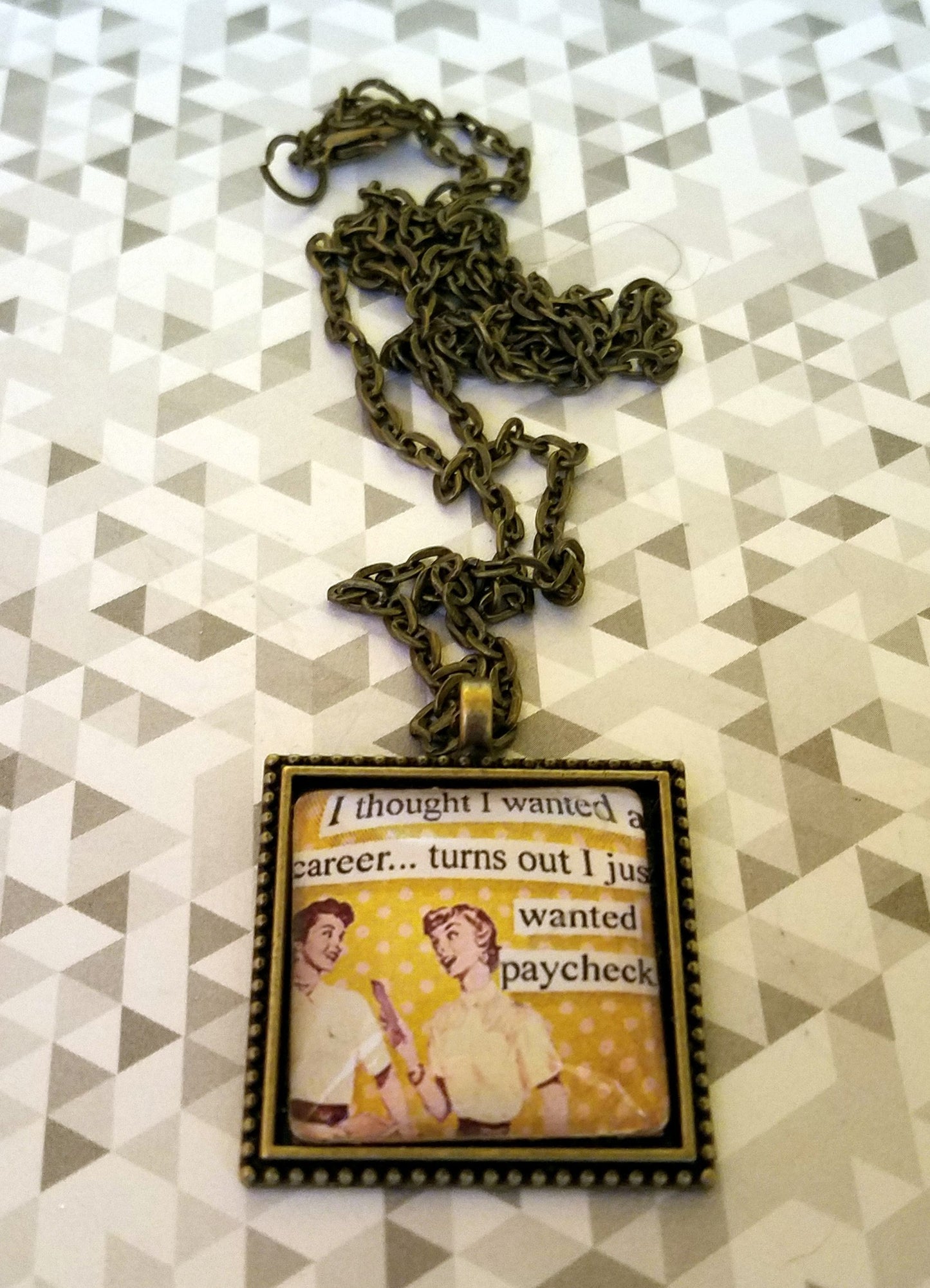 Vintage Sass Cabochon Necklace