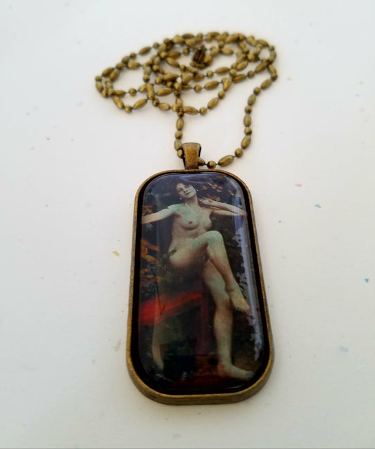 Lasciva Puella 2 Cabochon Necklace