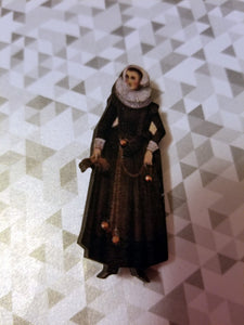 Elizabethan Lady Lapel Pin