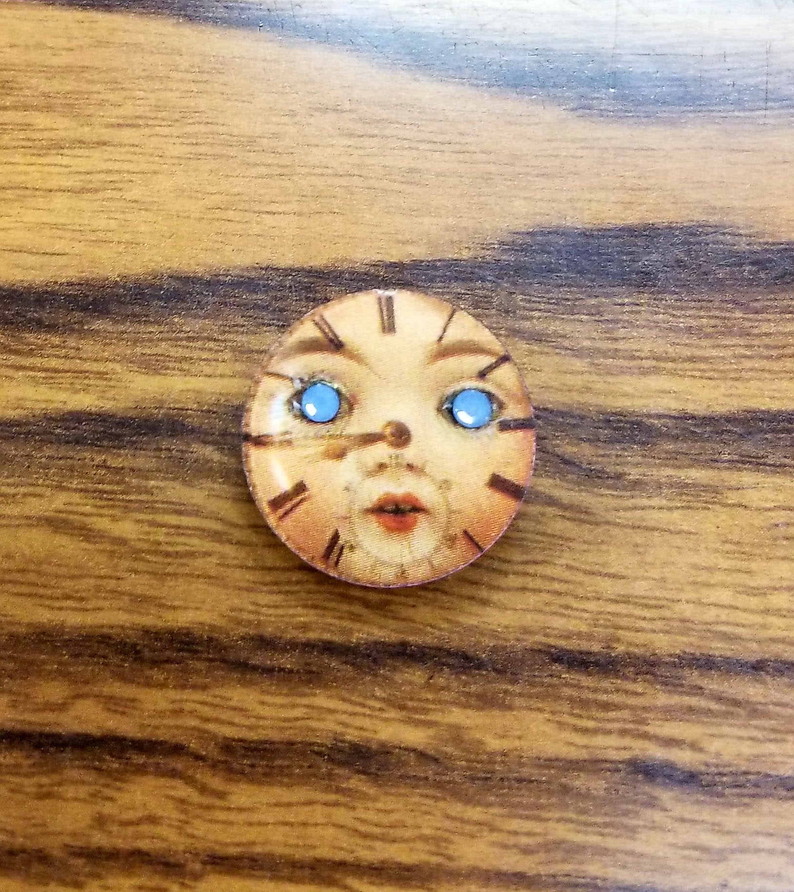 Face of Time Lapel Pin