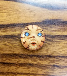 Face of Time Lapel Pin