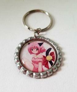 Pink Neko Girl Key Chain
