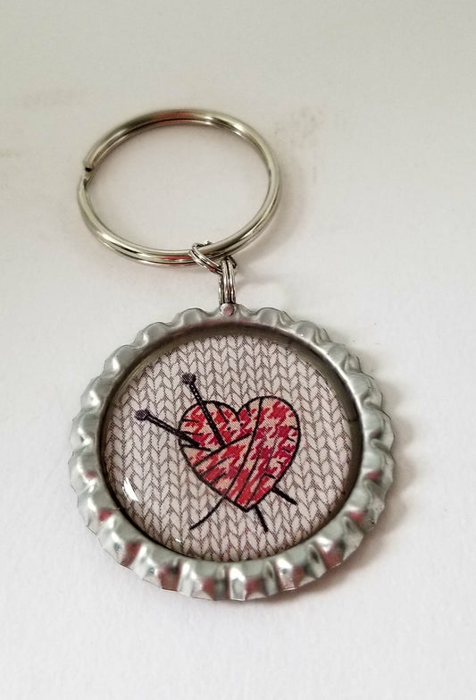 Knit Love Key Chain