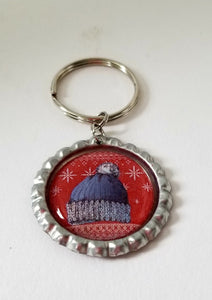Winter Cap Key Chain