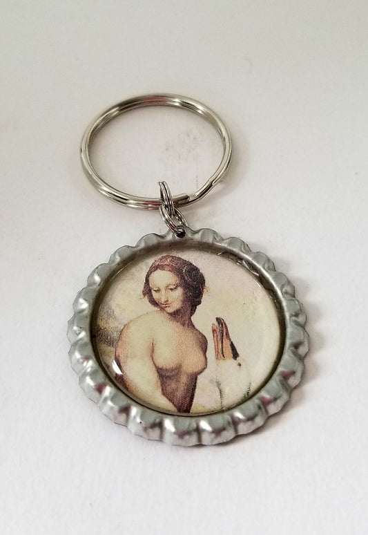 Leda & Swan Key Chain