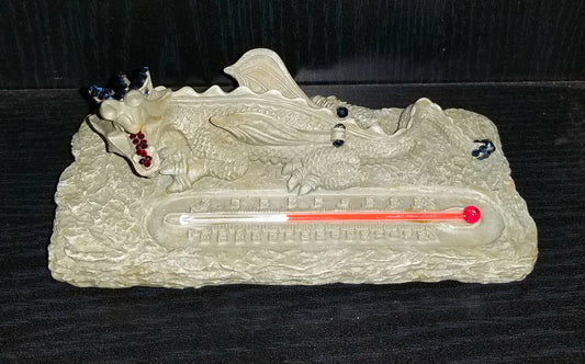 Bedazzled Dragon Thermometer (blue)