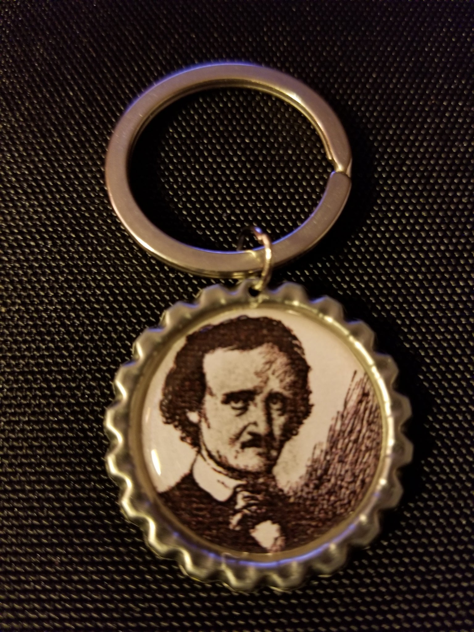 Edgar Allan Poe Key Chain