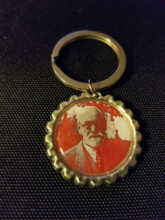 Orange Freud Key Chain