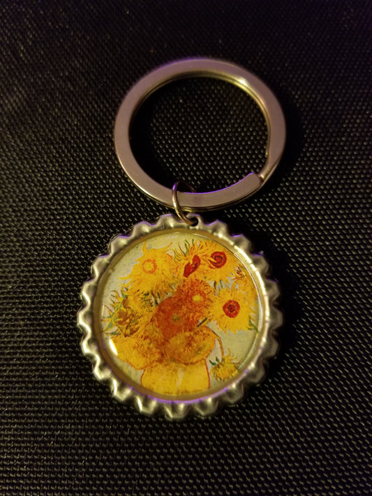 Sunflowers Key Chain