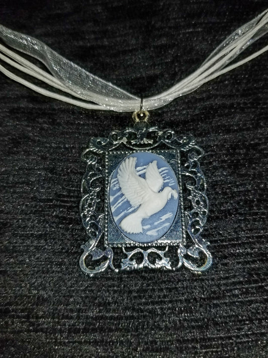 Dove Cameo Necklace