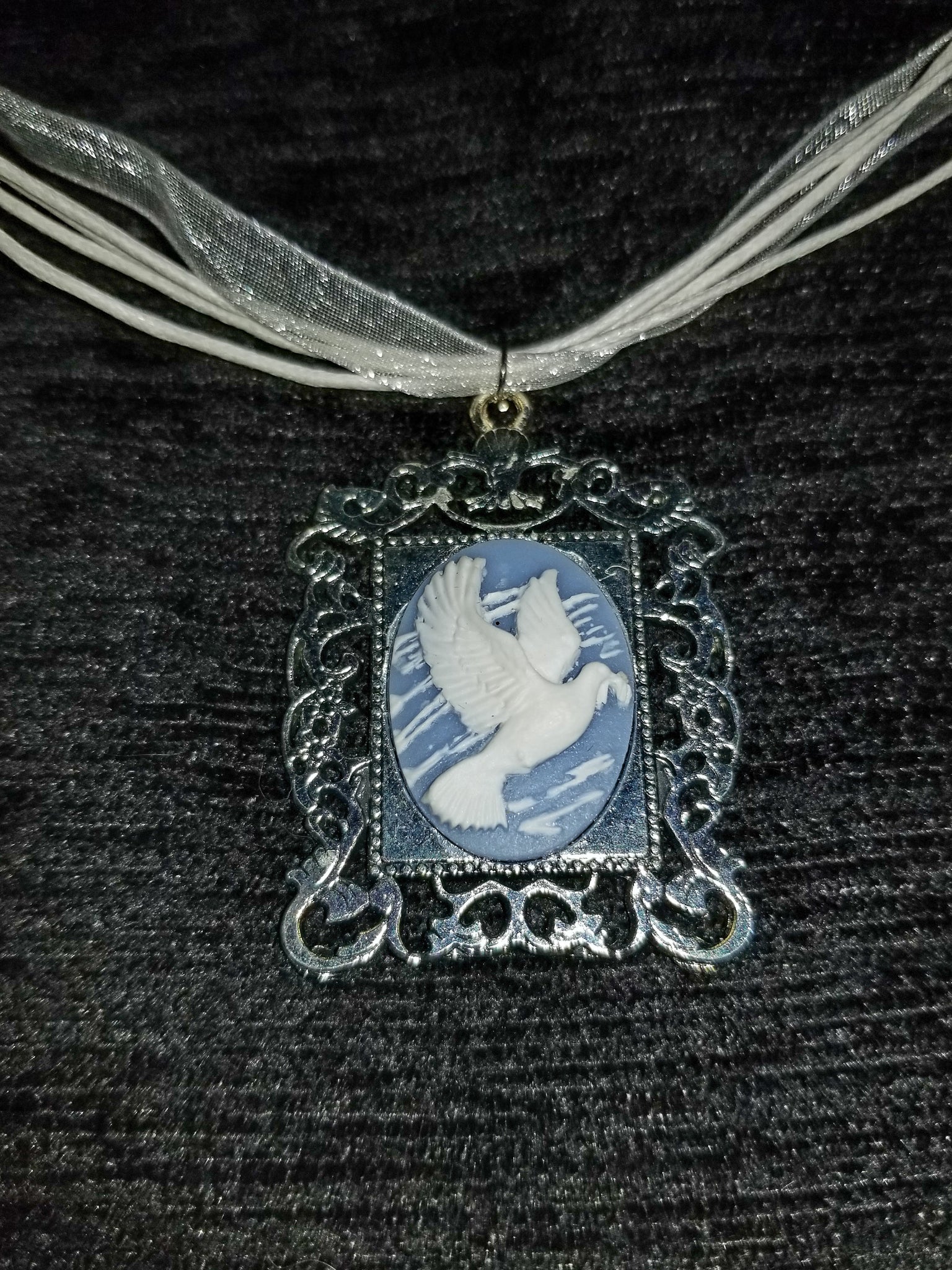 Dove Cameo Necklace