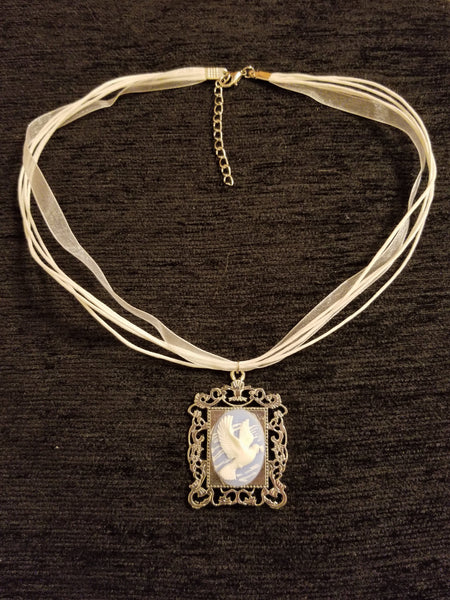 Dove Cameo Necklace