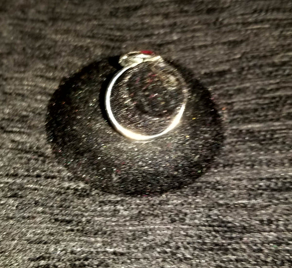 Pink Dyed Paua Ring