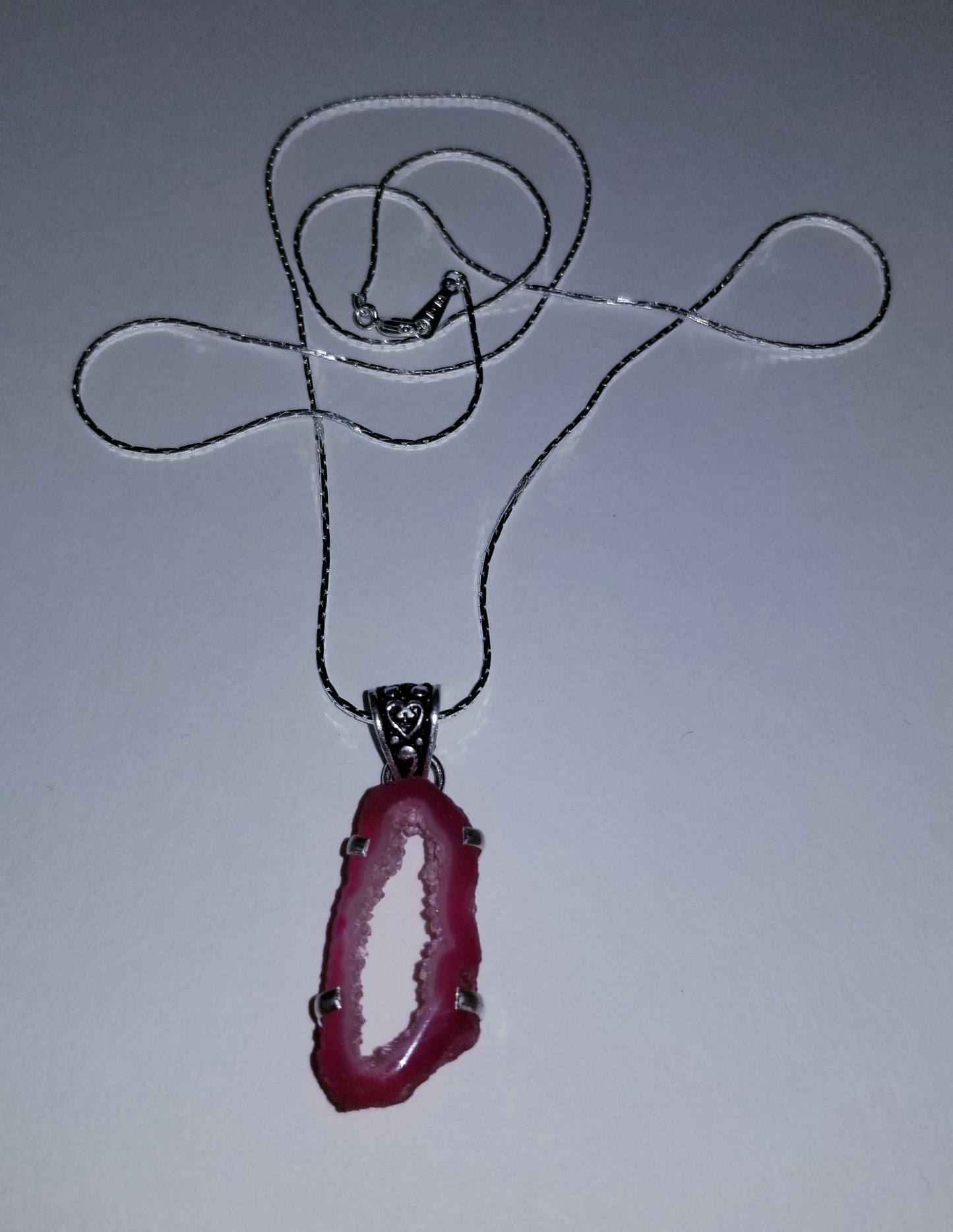 Pink Geode Necklace