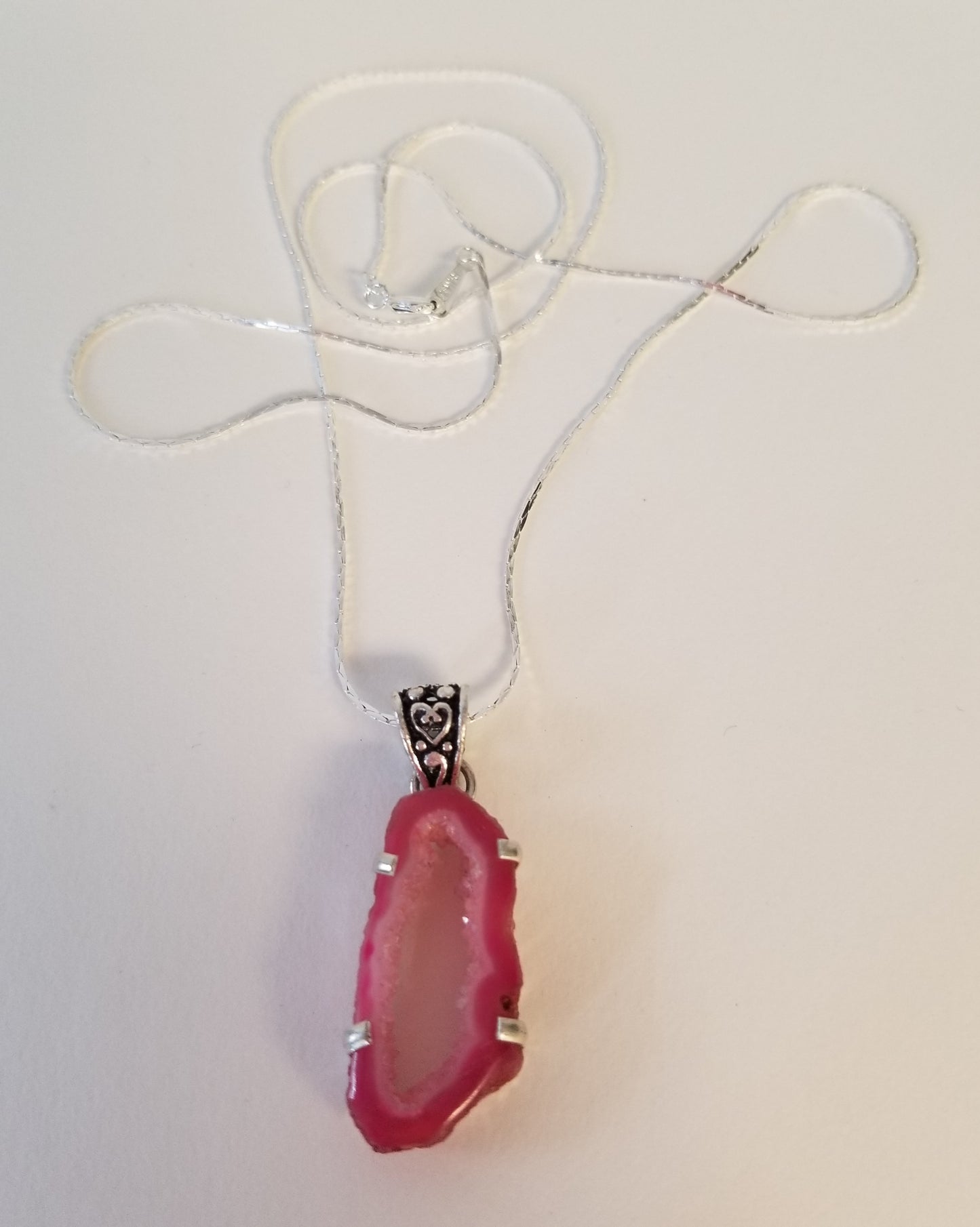 Pink Geode Necklace