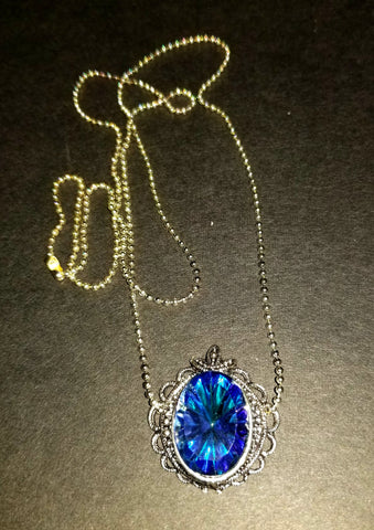 Blue Vitrail Necklace