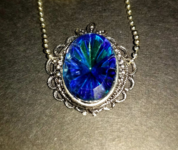 Blue Vitrail Necklace
