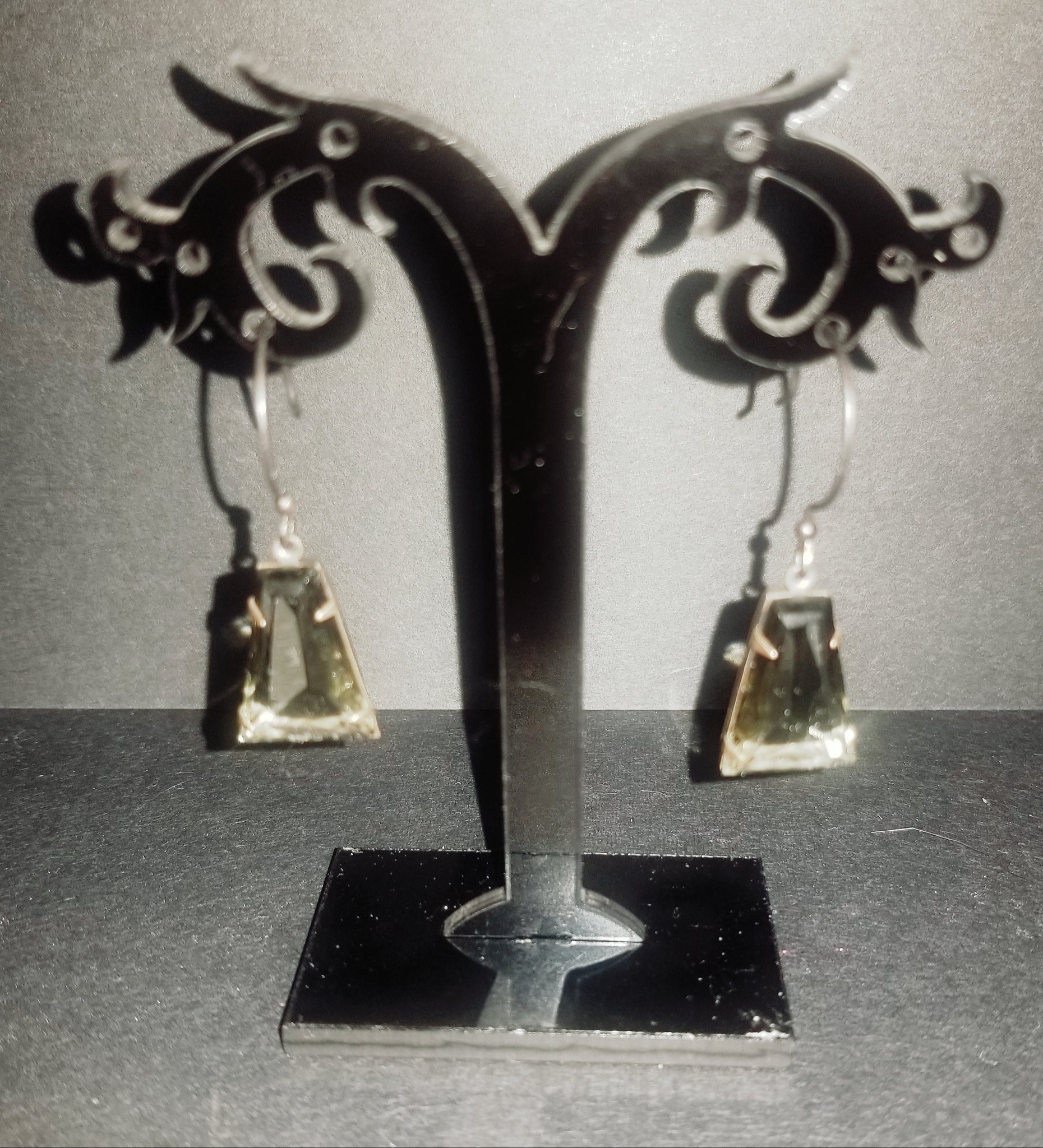Art Deco Fish-hook Earrings
