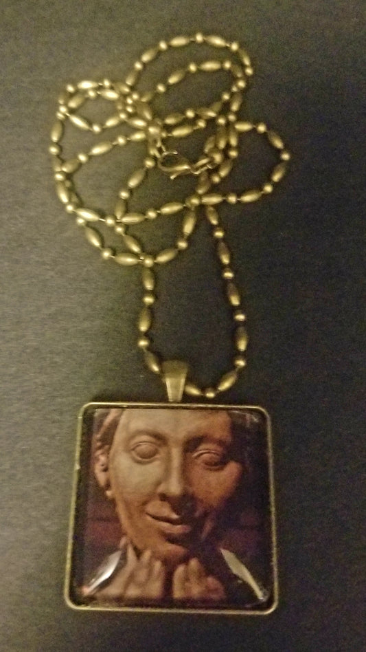 Mischievous Angel Cabochon Necklace