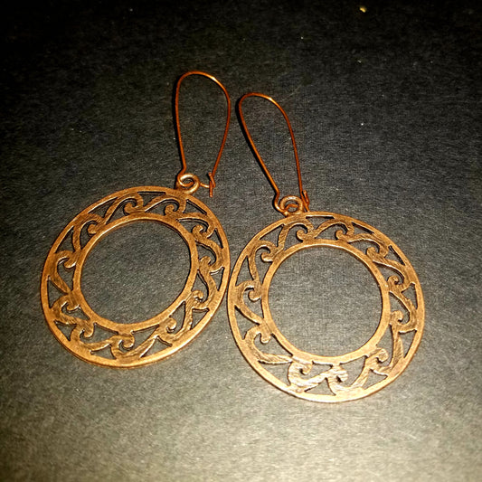 Normandy Antique Copper Earrings