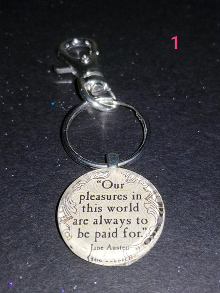 Jane Austen Key Chains