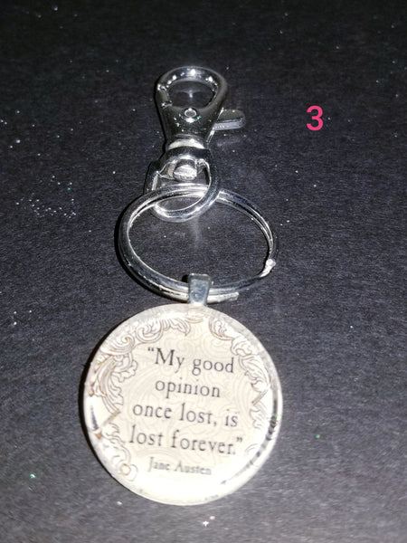 Jane Austen Key Chains