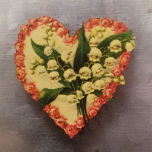 Lily of the Valley Heart Magnet